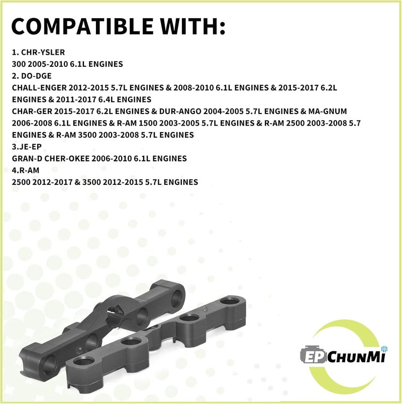 EPChunMi 4Pcs NON MDS Engine Valve Lifters Guides Trays Replaces 53021721AA MLG103 Fits 2005-2021 Chr-ysler/Do-dge/Je-ep 5.7L/6.1L/6.2L/6.4L Engines - Image 5